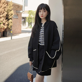 现货秋装黑色包边空气层外套057-5852-P120K178，商品下架区，唯尔萱