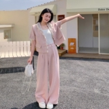 新款夏装粉色蕾丝两件套装9122p170k248，女装套装/套裙，2B080
