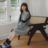 春装新款黑色花边卫衣5837-P105K158，女装卫衣/绒衫，2B080