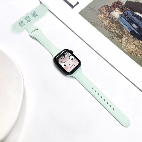 小蛮腰细款硅胶适用苹果S11手表表带运动AppleWatch10代987通用SE