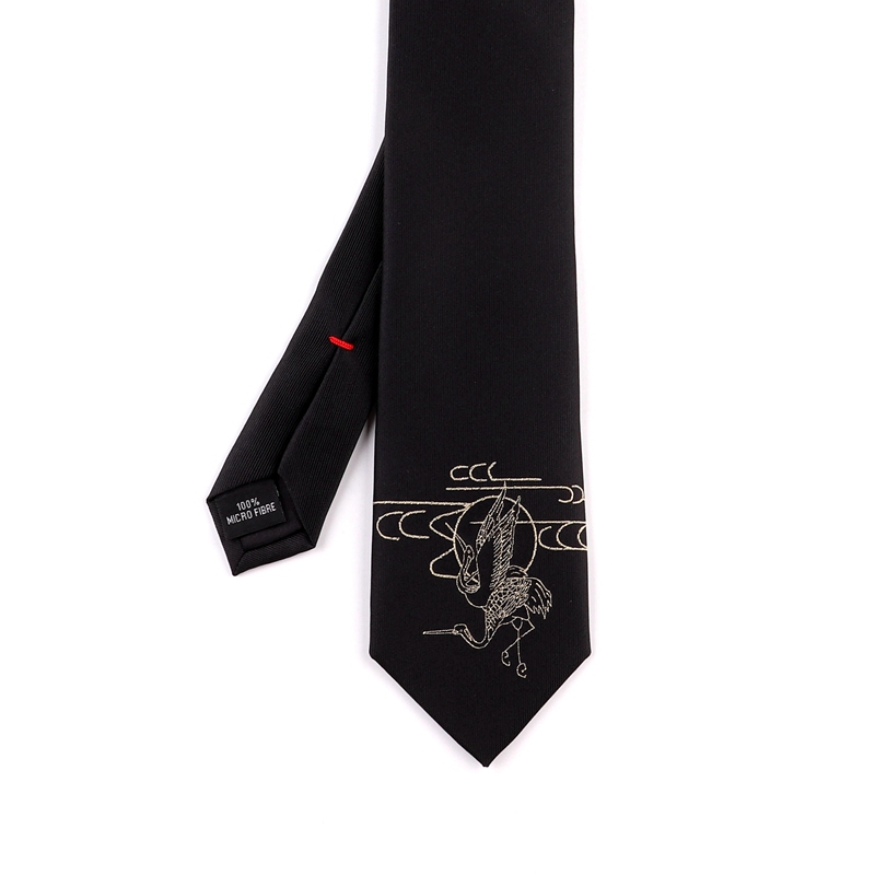 卡萨尼原创设计烫金刺绣小物领带