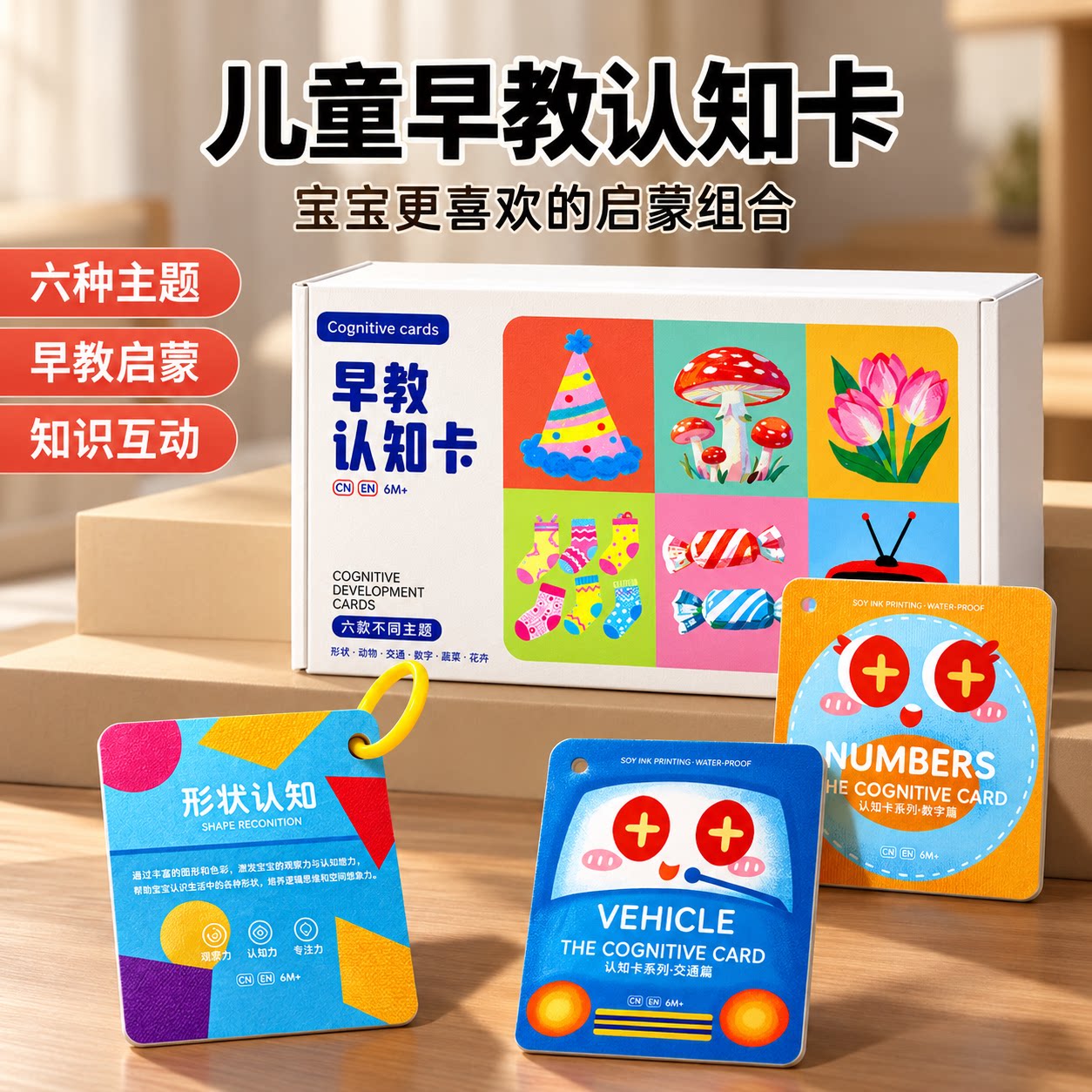 【早教启蒙】6大主题早教认知卡