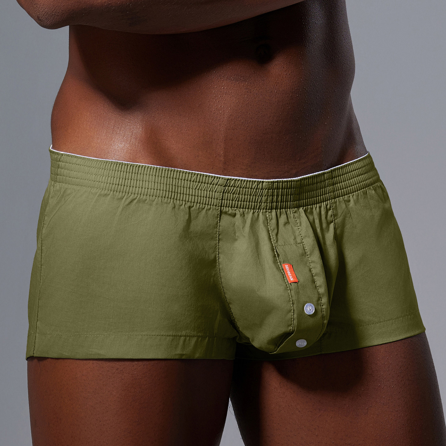 希宾男士U凸阿罗裤橄榄绿5色