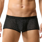 内衣透气速干四平角内裤 实拍3色选Tauwell 特为男士 亮闪性感青年