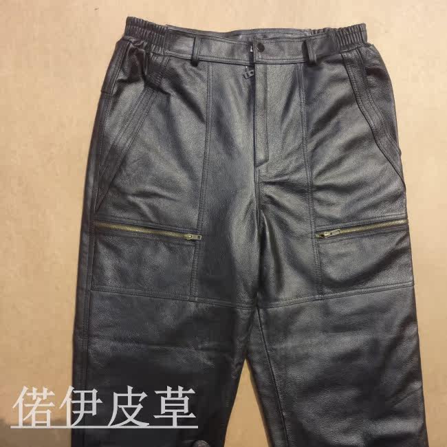 Pantalon cuir homme droit - Ref 1484170 Image 4