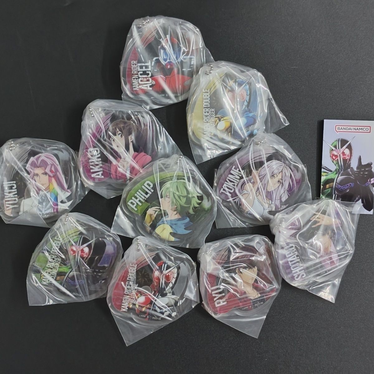 正版日谷 假面骑士 W骑士款 亚克力 钥匙链 10种