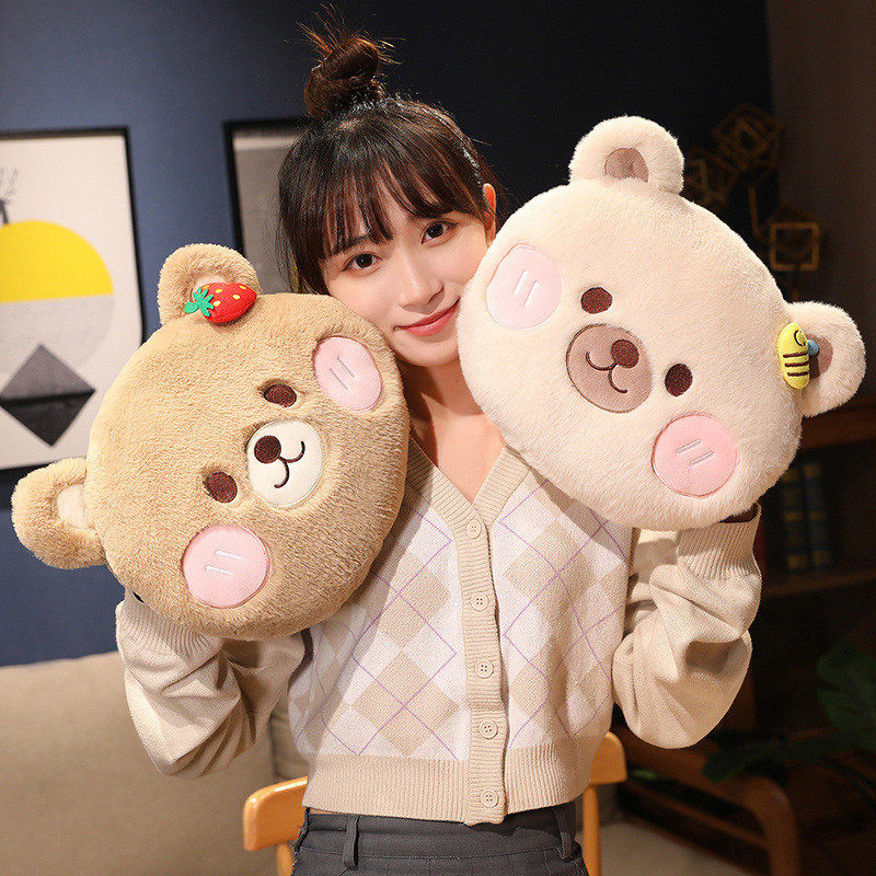 卡通暖手抱枕可插手办公室午睡小枕头学生宿舍毛绒手捂冬天女生