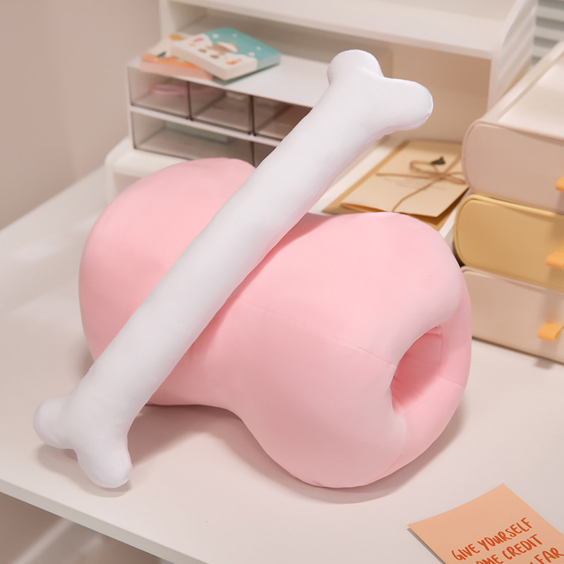 创意肉骨头暖手捂抱枕搞怪午睡枕仿真毛绒玩具男女生玩偶公仔礼物