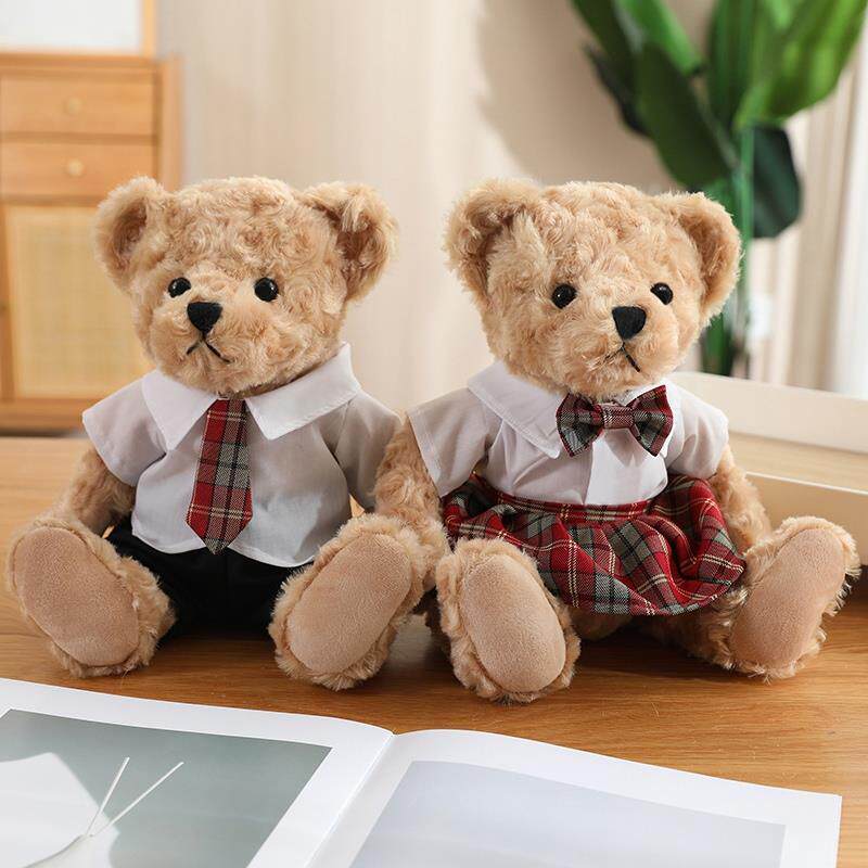 毕业小熊玩偶泰迪熊公仔学院风情侣泰迪熊毛绒玩具布娃娃毕业礼物