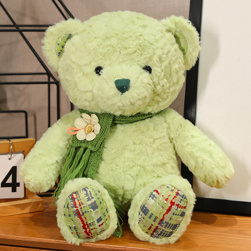 泰迪熊公仔毛绒玩具七彩小熊玩偶女生抱抱熊布娃娃儿童抱枕礼物女