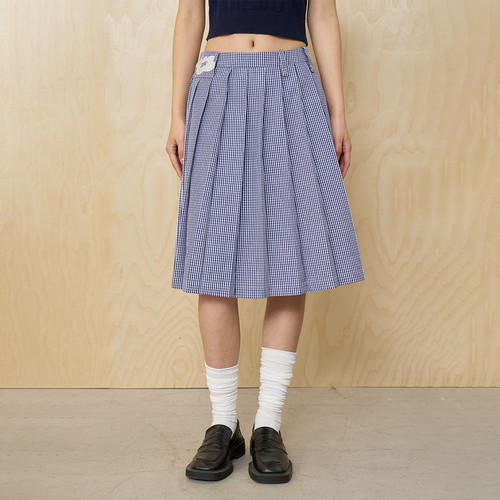 Mood Like Me 25ss花点格调格纹百褶裙