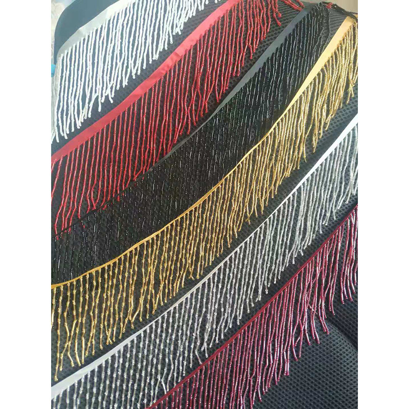 手工织带钉珠花边舞服饰辅料DIY 排须9CM八节管穿珠流苏花边辅料在类目 居家布艺, 缝纫DIY材料、工具及成品, 缝纫DIY配件/辅料/配饰, 花边中 - 来自Buy2taobao.com提供专业的淘宝代购服务