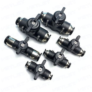 气动手控BUC球阀 BVU 4/6/8/10/12 气流开关阀门球阀 手控BVU球阀