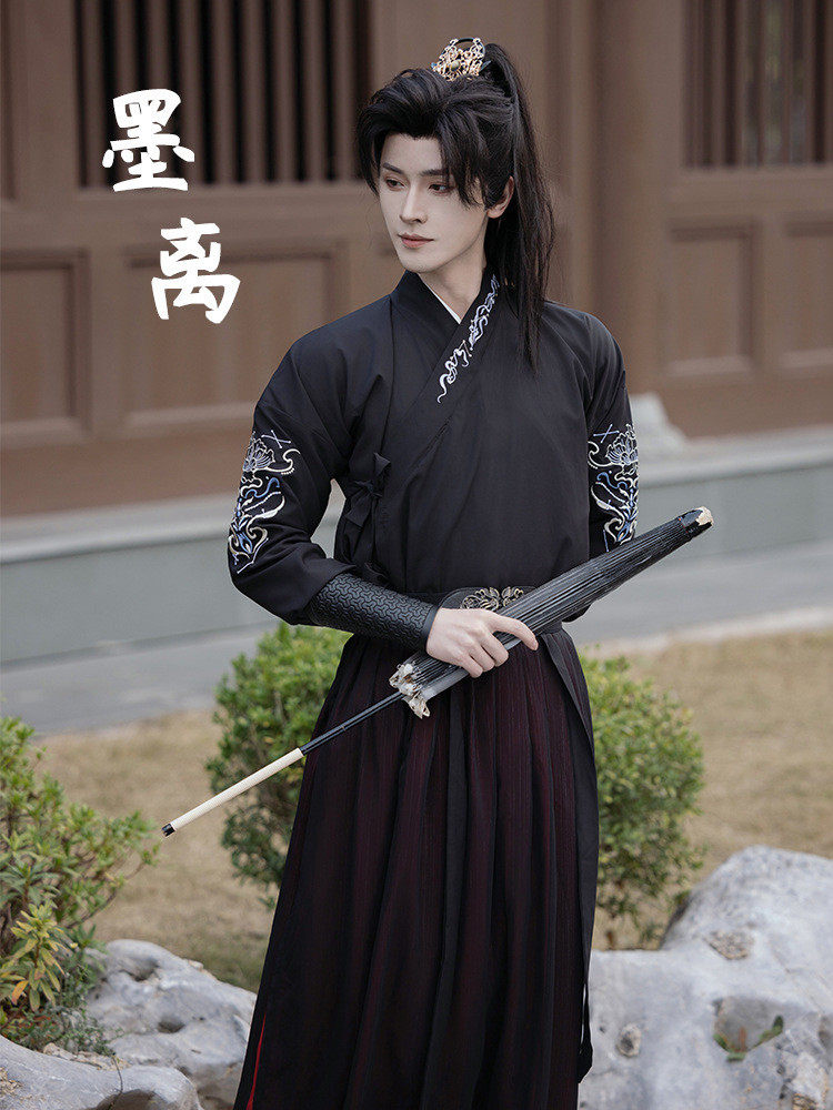 男士伴郎汉服婚服常服宋制兄弟团原创新款汉服男女交领春夏季侠客图片