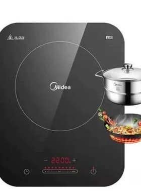 美的电磁炉C22-WH2237家用大功率2200W恒匀火技智能断电超薄电炉