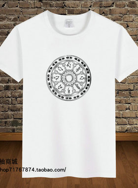 藏文藏语民族风藏族魅力西藏布达拉宫棉夏装T恤短袖旅游文化衫t04