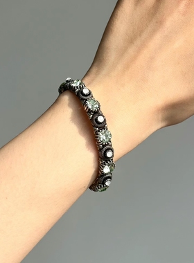 欧美复古老货饰品手链手镯弹力手环