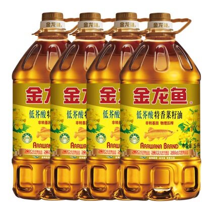 金龙鱼低芥酸特香菜籽油5L