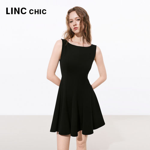 LINC金羽杰张婧仪同款小黑裙