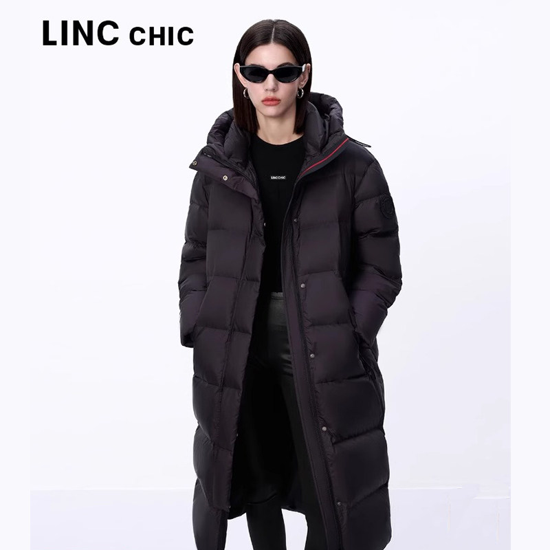 2024年冬季新款鹅绒连帽羽绒服