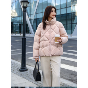 LINC金羽杰专柜羽绒服女款修身A版短款羽绒服女Y24601330
