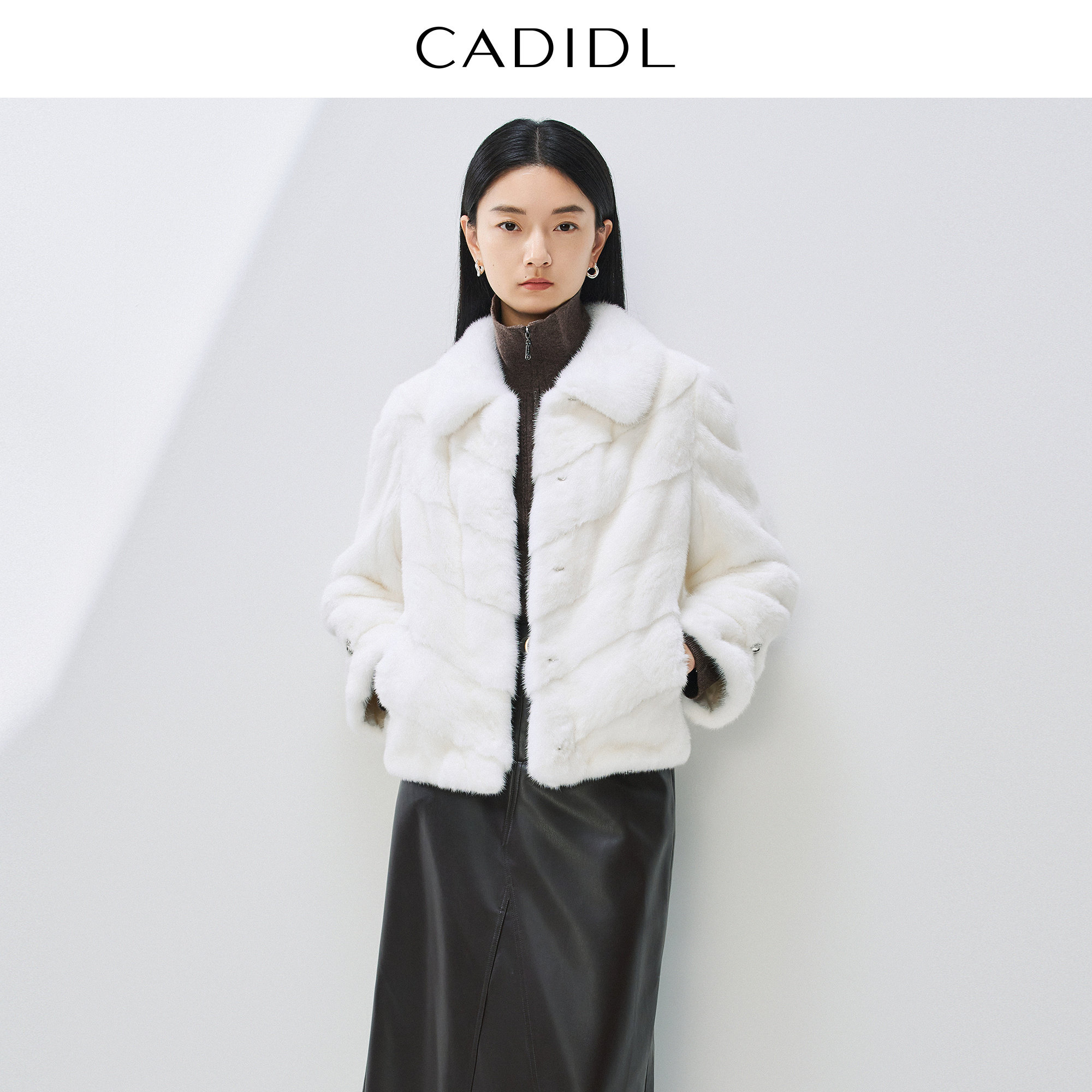 CADIDL卡迪黛尔【商场同款】气质白水貂毛皮草女裘皮外套冬季新款,女装/女士精品,皮草,淘宝优惠券,粉丝福利购,淘宝优惠卷