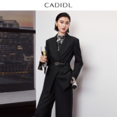 商场同款 气质优雅黑色西装 外套女2025冬季 CADIDL卡迪黛尔 新款