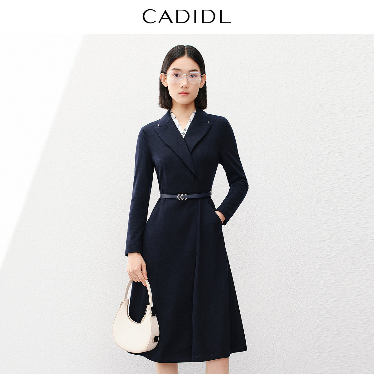 【绵羊毛】CADIDL卡迪黛尔商场同款修身收腰连衣裙女冬季,女装/女士精品,连衣裙,淘宝优惠券,粉丝福利购,淘宝优惠卷