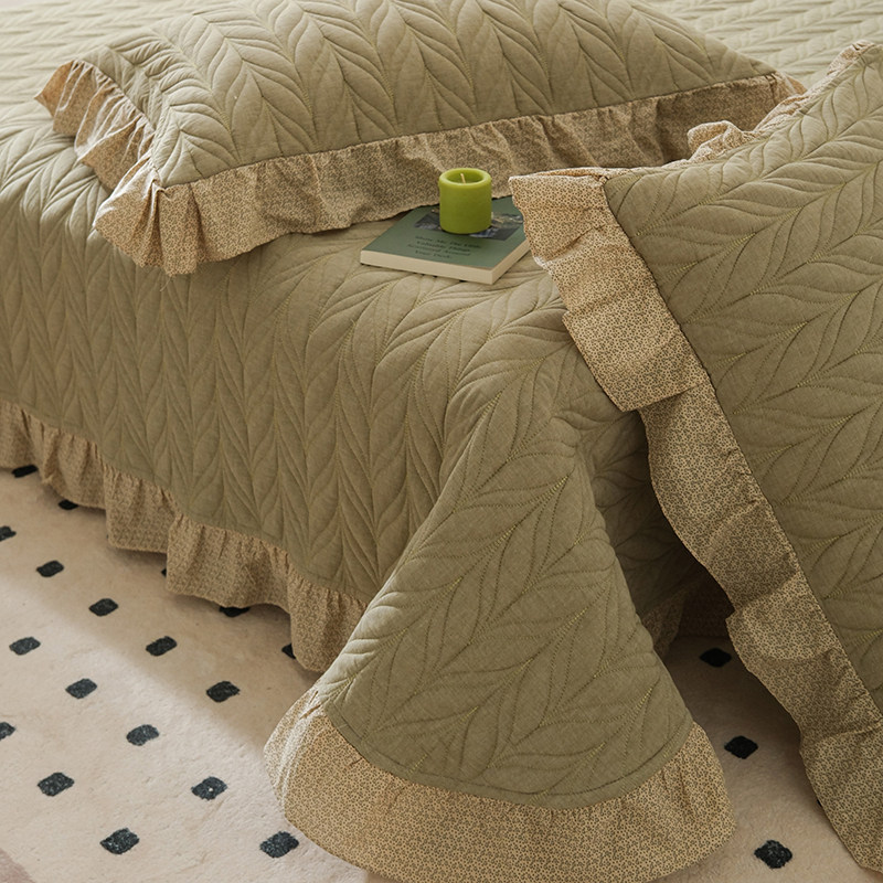 出口韩国全棉双层纱布床盖三件套全棉可机洗春秋被一体被被四件套,床上用品,床盖,淘宝优惠券,粉丝福利购,淘宝优惠卷