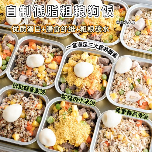 来自小火星清蒸低脂粗粮狗罐头