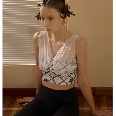 紧健身内衣瑜伽服女带胸垫