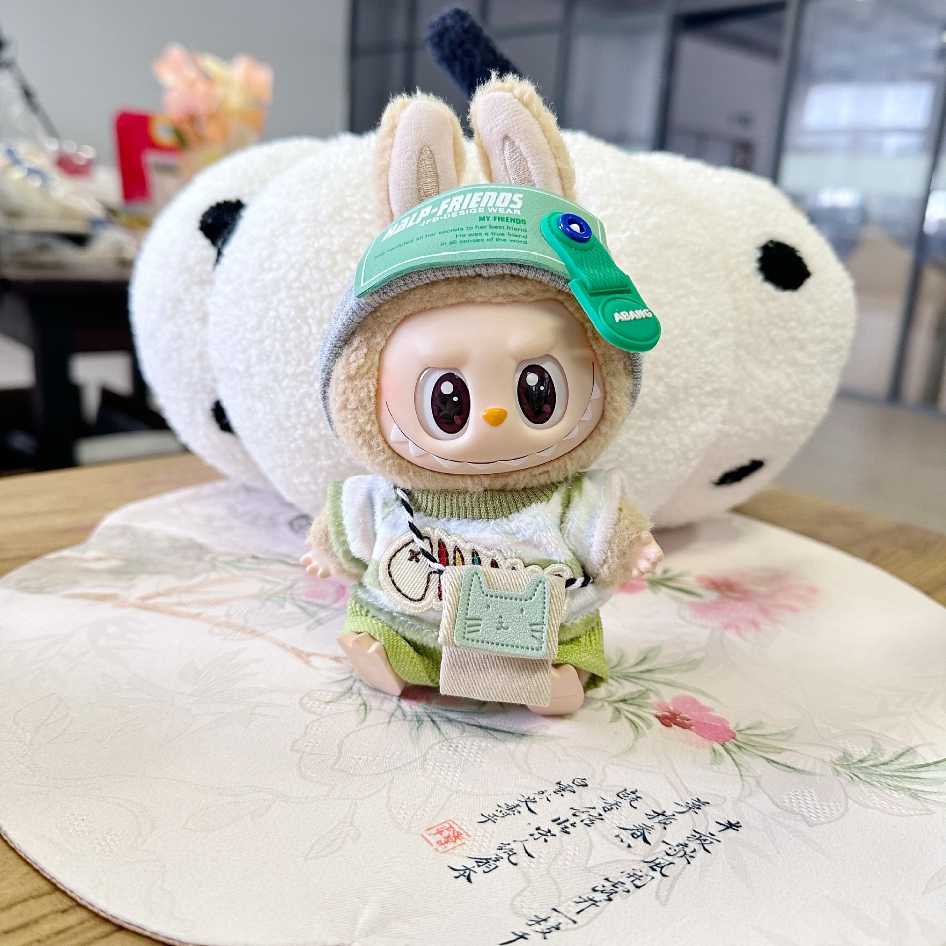 仅衣服】一二代盲盒拉布布公仔衣服LABUBU着替快乐小鱼套装潮娃服
