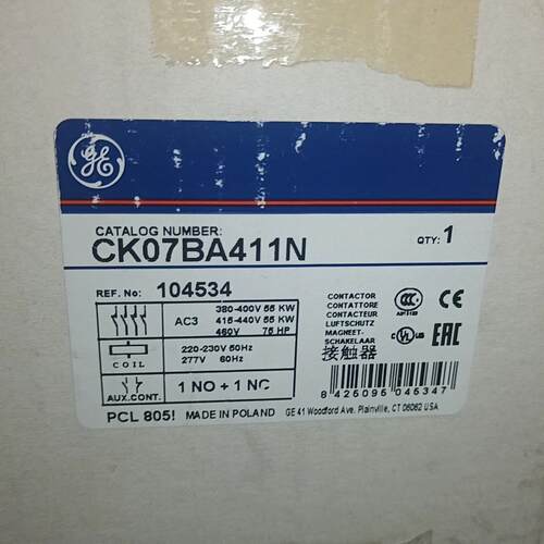 CK07BA411N GE交流接触器 工控自动化电气配件议价维修