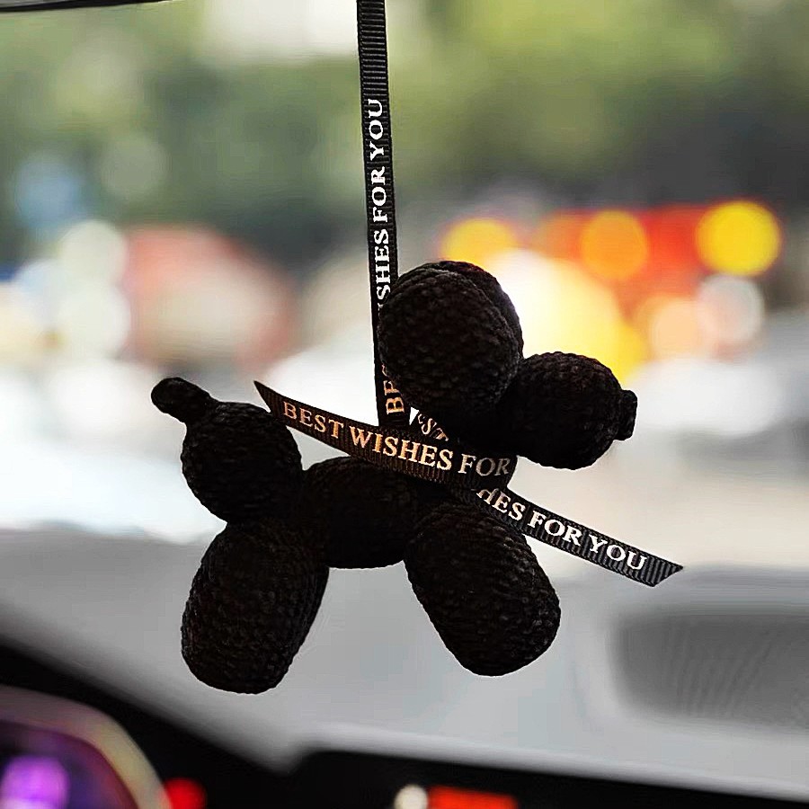 手工编织气球狗挂饰女闺蜜车内饰品汽车后视镜可爱小狗挂件吊坠,汽车用品/电子/清洗/改装,车挂,淘宝优惠券,粉丝福利购,淘宝优惠卷