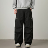 休闲裤男秋季款廓形宽松拉链伞兵裤潮牌美式工装MK2459-P55控88，男装休闲裤，电商A362