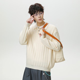 翻领毛衣男秋冬新款质感polo针织衫休闲长袖T恤MM4161-P70控108，男装Polo衫，电商A362