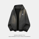 开衫连帽卫衣男款春季美式潮牌刺绣短宽休闲外套OW8026-P73控128，女装短外套，电商A362