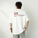 短袖T恤男夏季新款宽松纯棉休闲潮牌半袖体恤衫MT7191-P30控49，男装T恤，电商A362