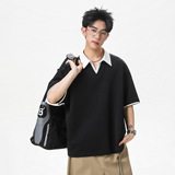 polo衫男夏季款美式休闲复古老钱半袖体恤衫OT7254-P44控78，男装T恤，电商A362