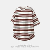 夏季款美式复古情侣宽松百搭休闲潮牌半袖体恤OT7286-P38控68，男装T恤，电商A362