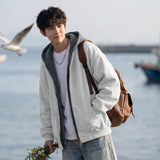 开衫连帽卫衣男春季重磅潮牌美式休闲帽衫外套OW8036-P79控138，女装短外套，电商A362