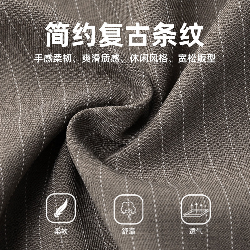 短裤男夏季款复古老钱打褶休闲五分裤简约宽松中裤OK2602-P40控75,男装休闲裤,电商A362