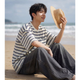 短袖T恤男夏季简约百搭上衣宽松休闲半袖体恤衫OT7237-P40控68，男装T恤，电商A362