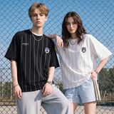 T恤男夏季户外运动球衣撞色条纹纯棉体恤衫OT7270-P38控68，男装T恤，电商A362