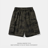 夏季款立体大口袋潮牌裤子户外运动休闲五分裤MK2395-P52控78，男装休闲裤，电商A362