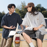 2026夏季新款复古休闲宽松微皱质感衬衣外套MC7197-P50控78，男装衬衫，电商A362