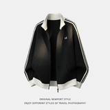 卫衣春季款重磅质感竖条肌理运动宽松休闲外套OW8029-P63控108，男装卫衣，电商A362