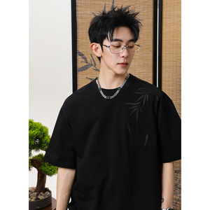 短袖T恤男夏季款宽松休闲百搭风半袖体恤衫OT7291-P35控65图片
