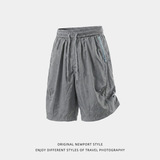 休闲短裤男夏款户外轻运动撞色拉链防泼水五分裤OK2595-P39控68，男装休闲裤，电商A362