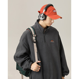 卫衣秋冬款 P51控78 潮牌字母刺绣430G加厚上衣外套L3899